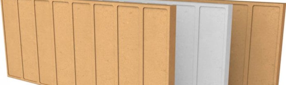 The chamotte slab is well suited as an accumulation material