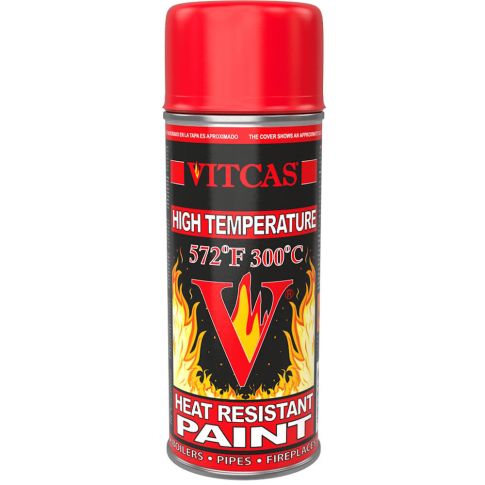 Packaging of Vitcas heat-resistant paint for metal components